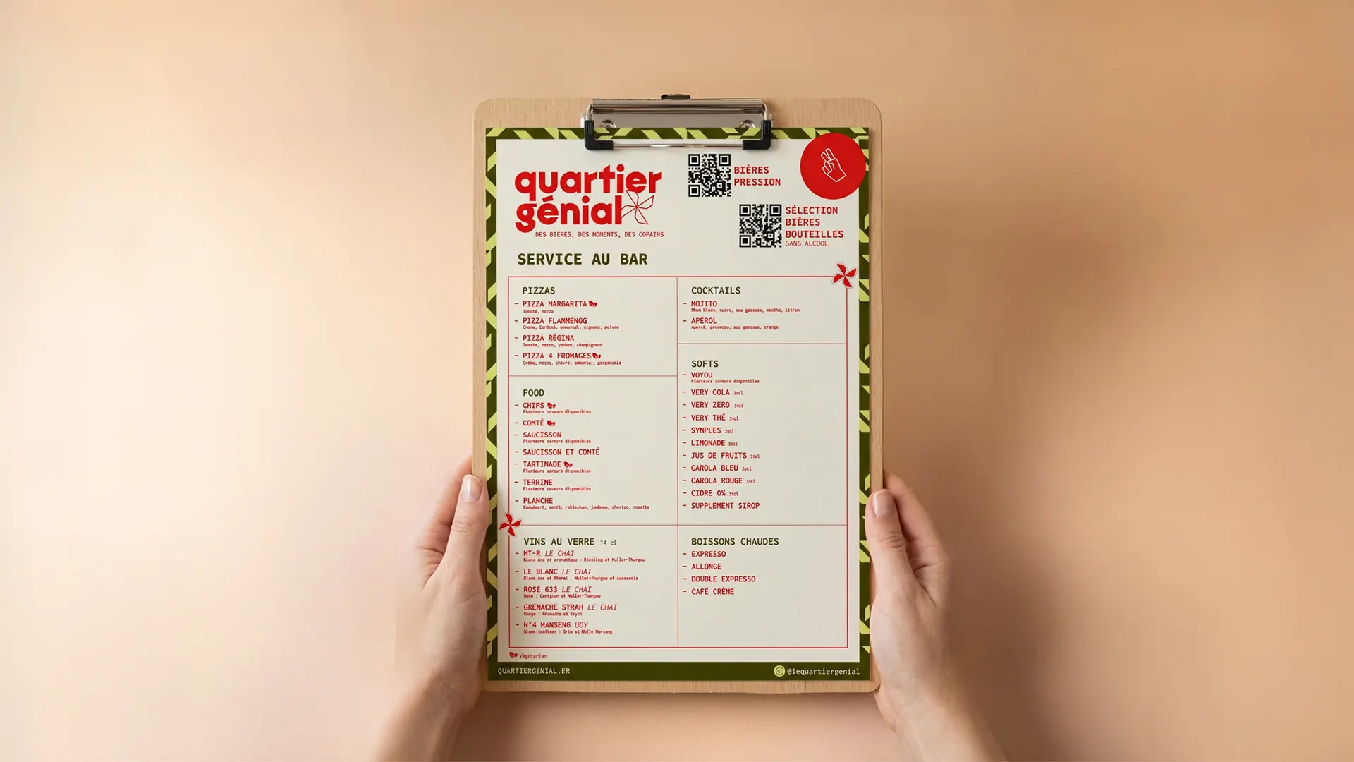 La carte du QG